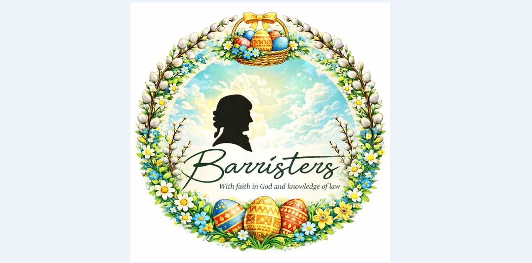 Адвокатське об’єднання «Barristers» щиро вітає вас зі світлим святом Великодня — святом Воскресіння Христового
